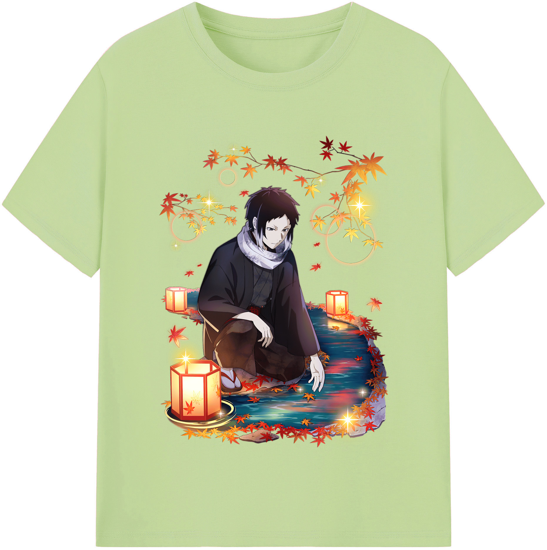 （画像用） 文豪ストレイドッグス Bungo Stray Dogs 綿100％半袖Tシャツ（フロントプリント）